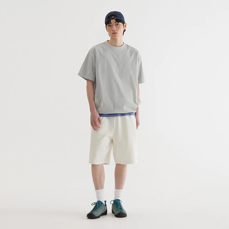 COVERNAT经典染色宽松纯色运动短裤夏季简约休闲时尚CO2502SO01