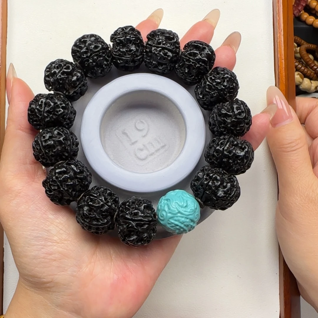 金刚菩提手串黑金刚20+