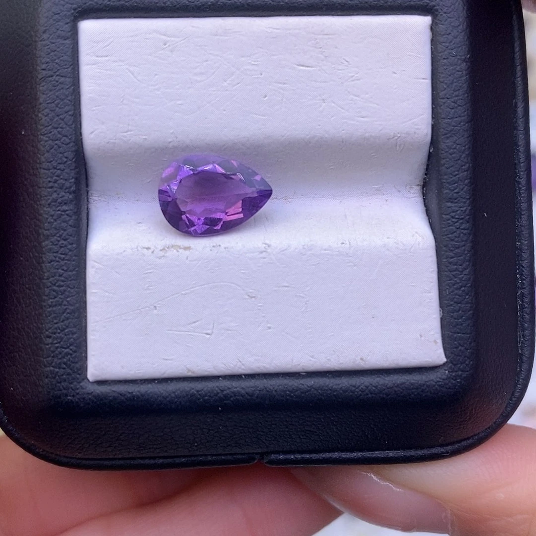 紫晶纯天然紫水晶裸石定制2.1c tx未镶嵌F***a