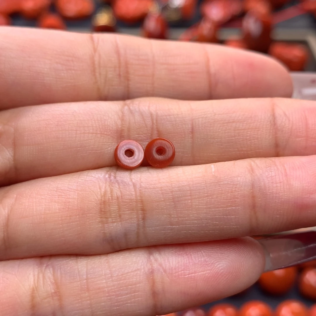 【闪购商品】南红玛瑙隔片5.3mm未镶嵌风