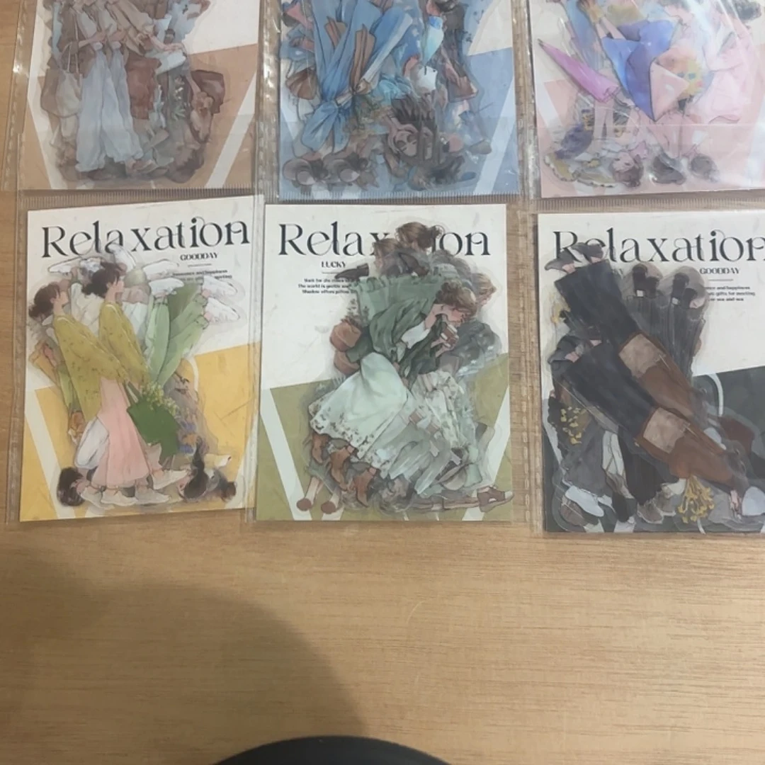 南法的松弛感人物贴纸包6包不重复