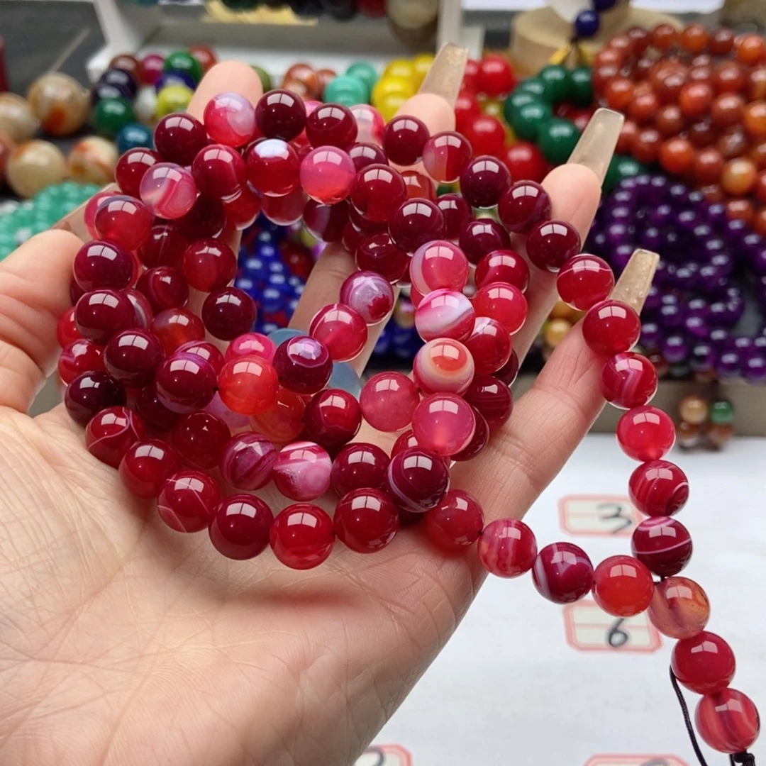 【闪购商品】玛瑙/玉髓手链合金细****》