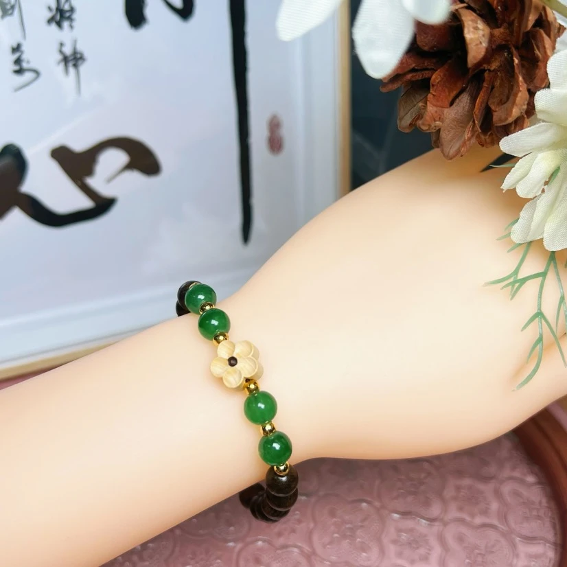 ys-320 精品金丝楠木带小梅花 无礼盒