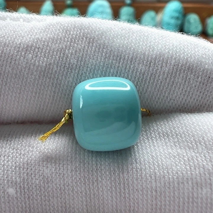 绿松石未镶嵌老型珠 9.9mm