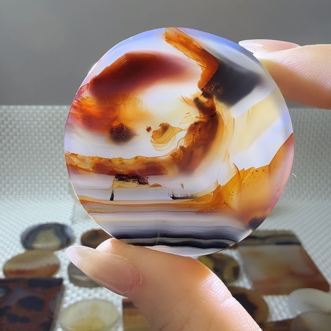 玛瑙/玉髓未镶嵌吊坠(不含链)68