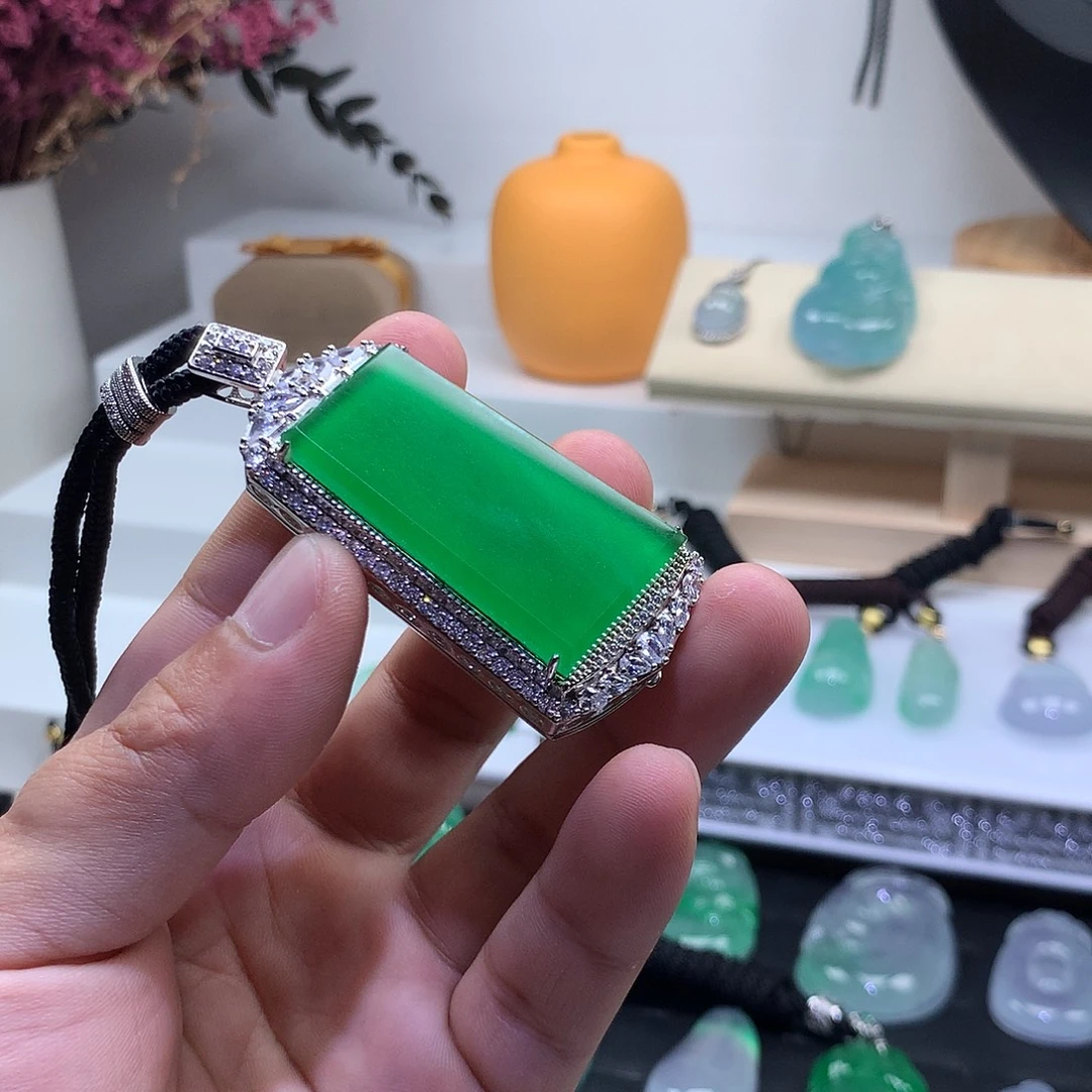 珐琅非金属吊坠无事牌