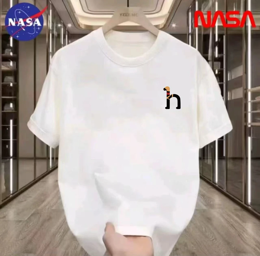 透气中性圆领宽松型休闲百搭情侣夏季运动T恤单肩时尚潮流-Q18