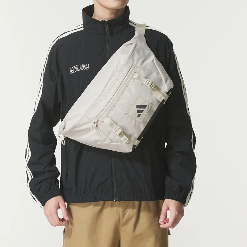 【小迪专属】阿迪达斯男包女包斜挎包新款户外腰包骑行单肩包JM7151