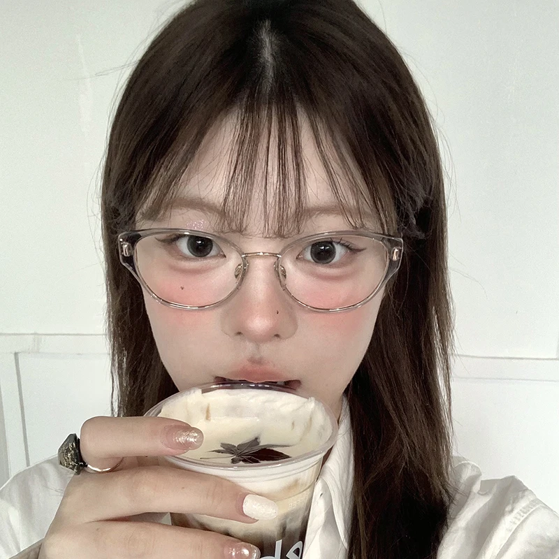 2025新款猫眼氛围感眼镜框近视防蓝光素颜镜女款气质近视眼睛镜框