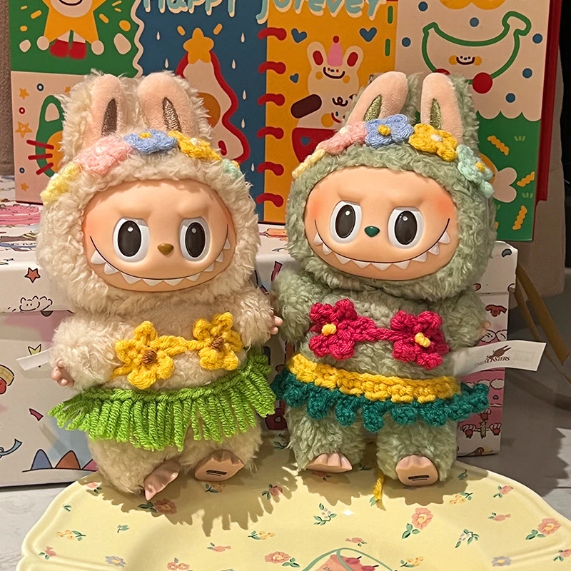 labubu衣服帽子鞋子比基尼坐坐派对娃衣一代二代可爱玩偶配饰着替