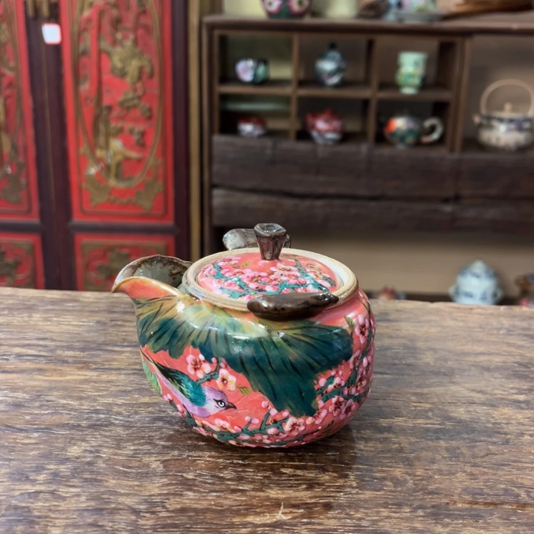 柴烧手工手绘陶瓷