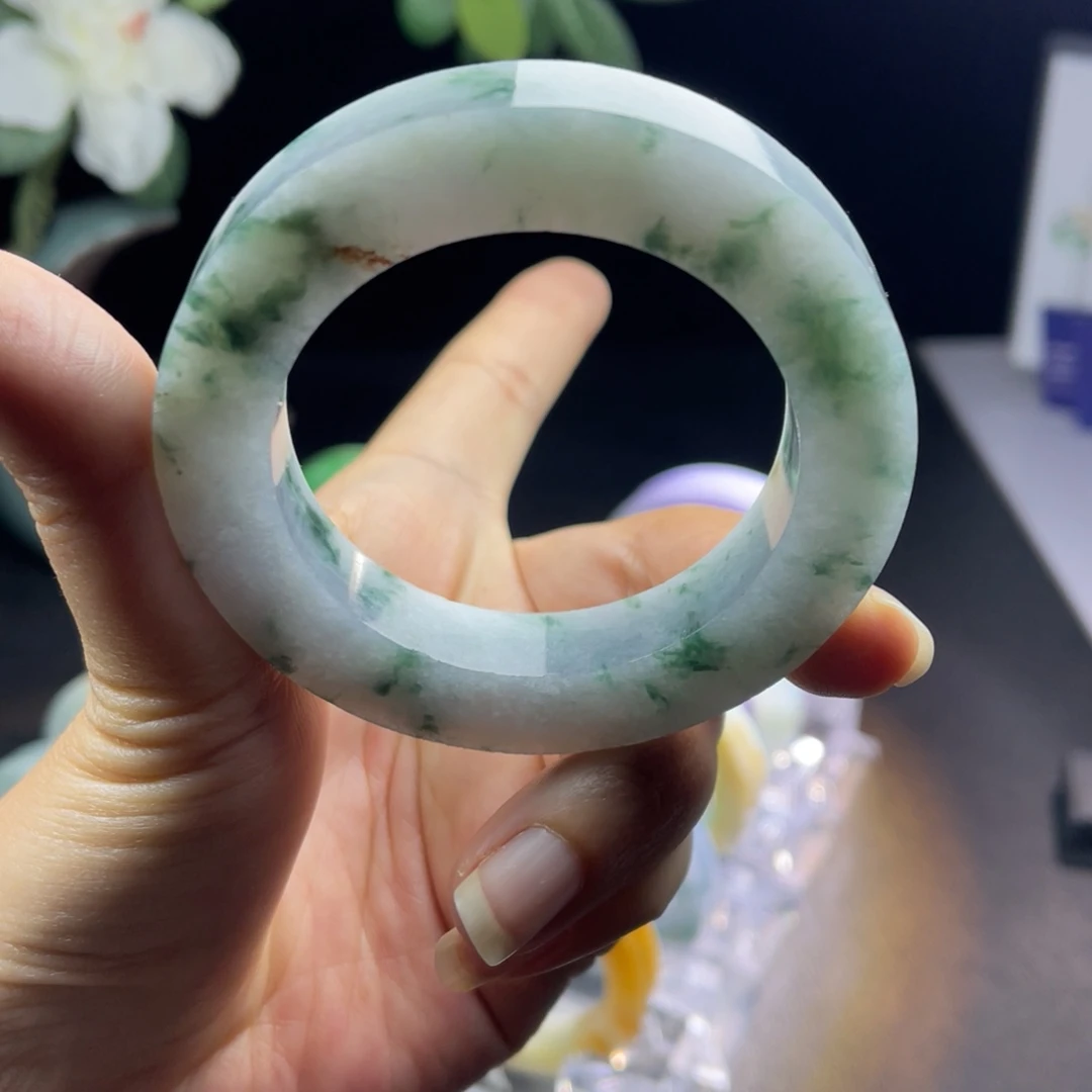 定制翡翠未镶嵌天然翡翠A货手镯