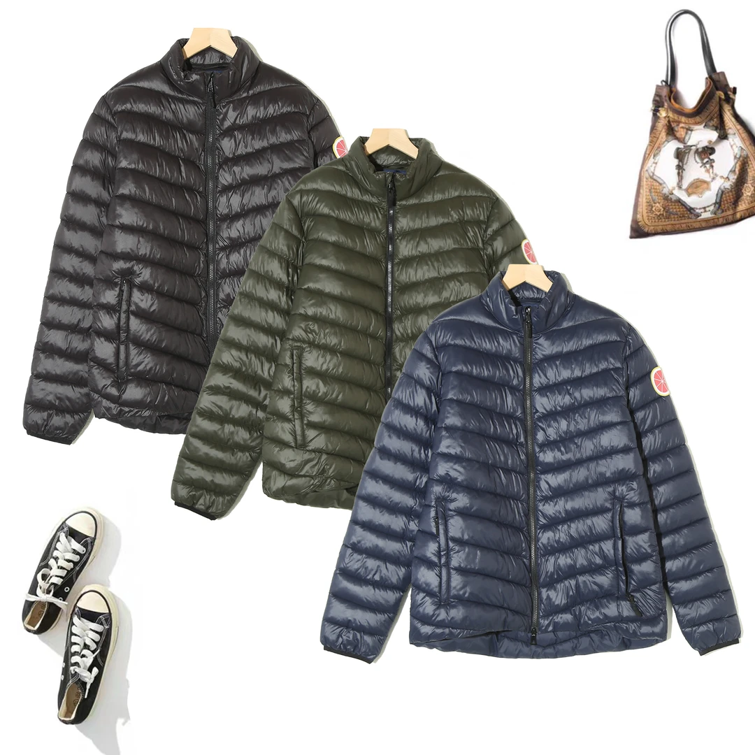 连帽韩版轻便棉服时尚百搭纯色秋冬情侣设计感保暖百搭P-2G271