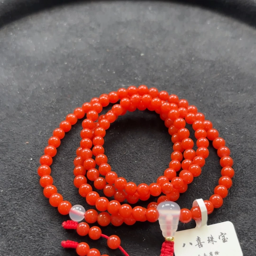 南红玛瑙5+手串未镶嵌