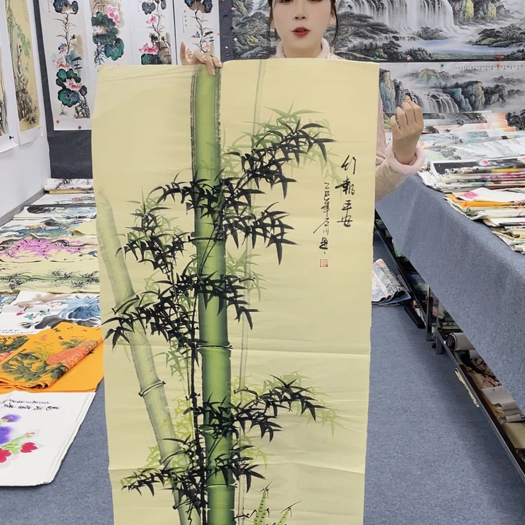 国国画作品小姐姐放漏…