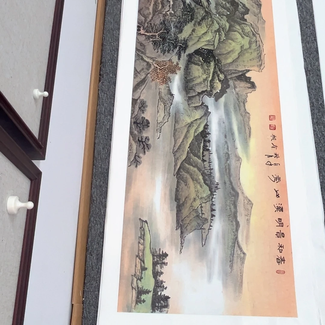 潜***用国画绘画作品多次参加全国