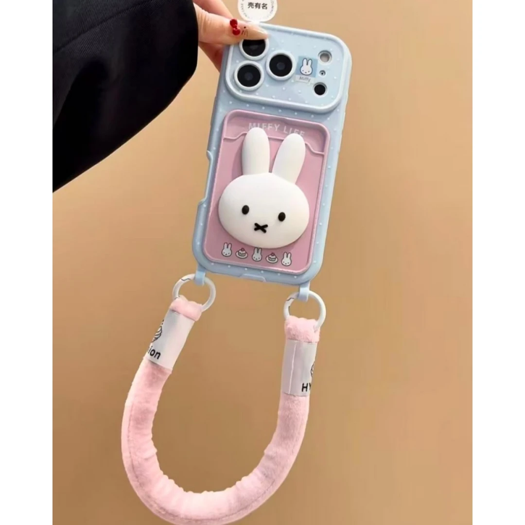 小众卡通立体米菲适用iPhone17苹果15手机壳16promax新款14女13潮