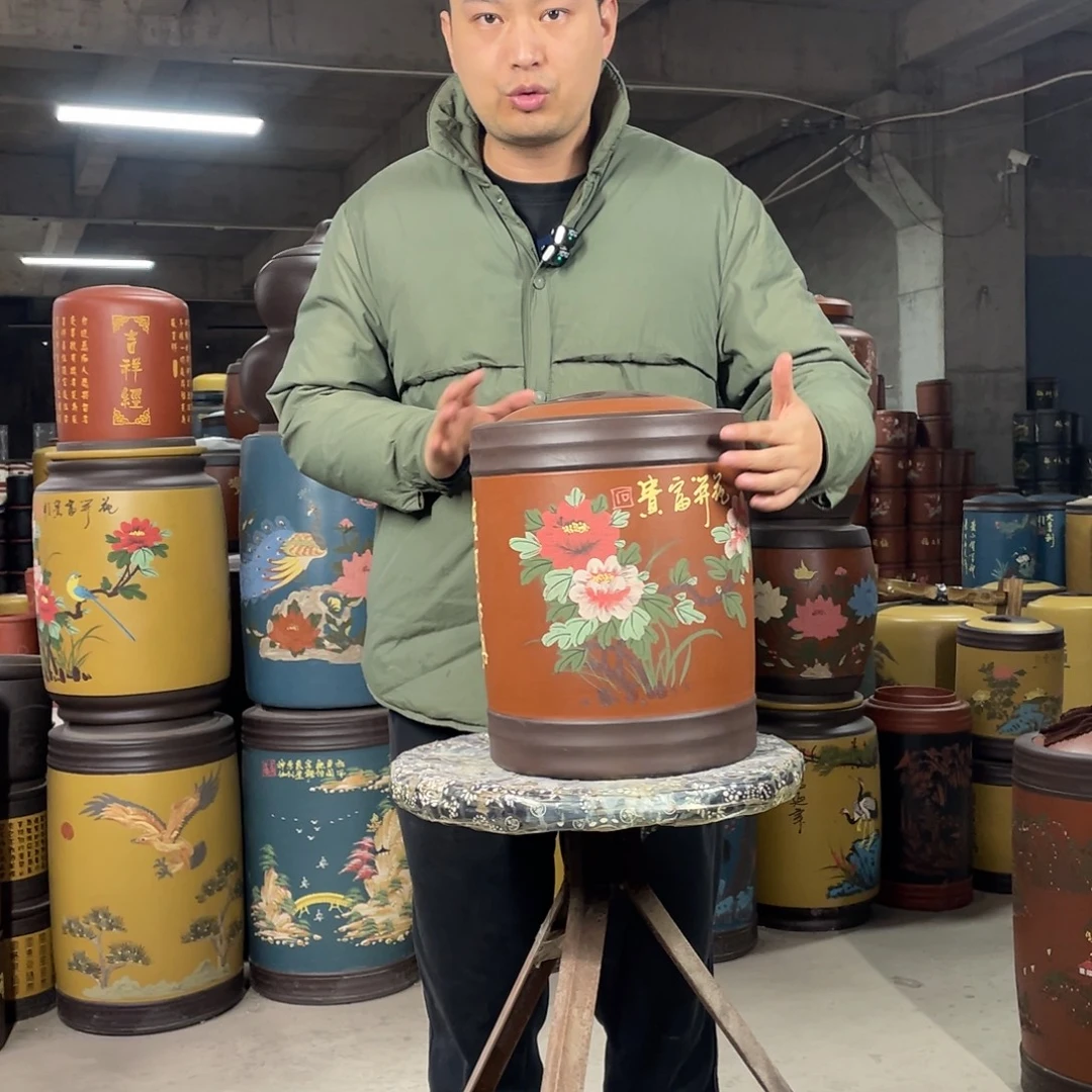 宜兴原矿紫砂茶叶罐