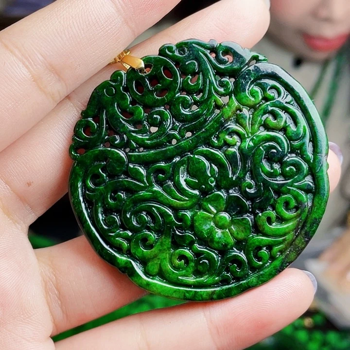 翡翠银S925镶嵌颈饰多样性