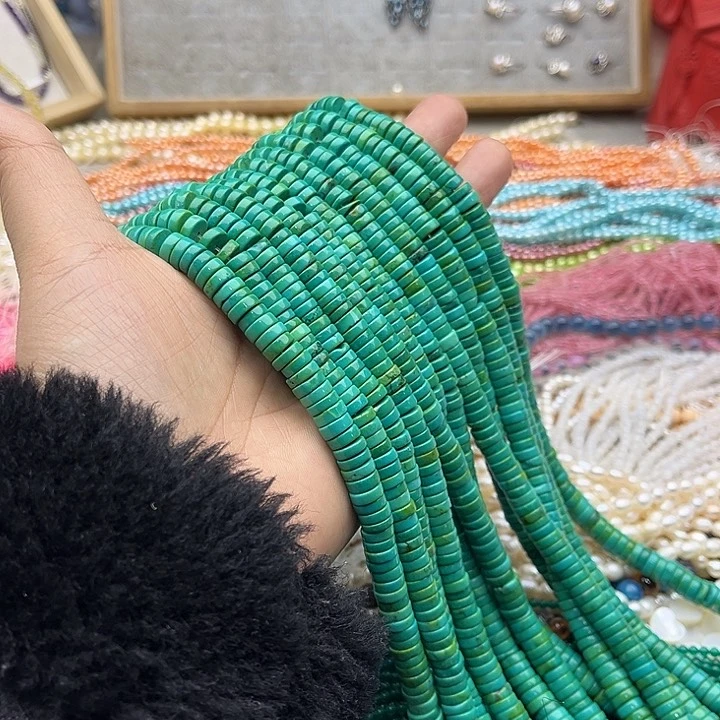 玛瑙/玉髓珠宝半成品未镶嵌一条8mm菜籽绿