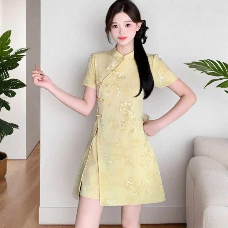 夏季新款新中式国风短裤两件套装时尚洋气减龄显瘦遮肉高级套装女