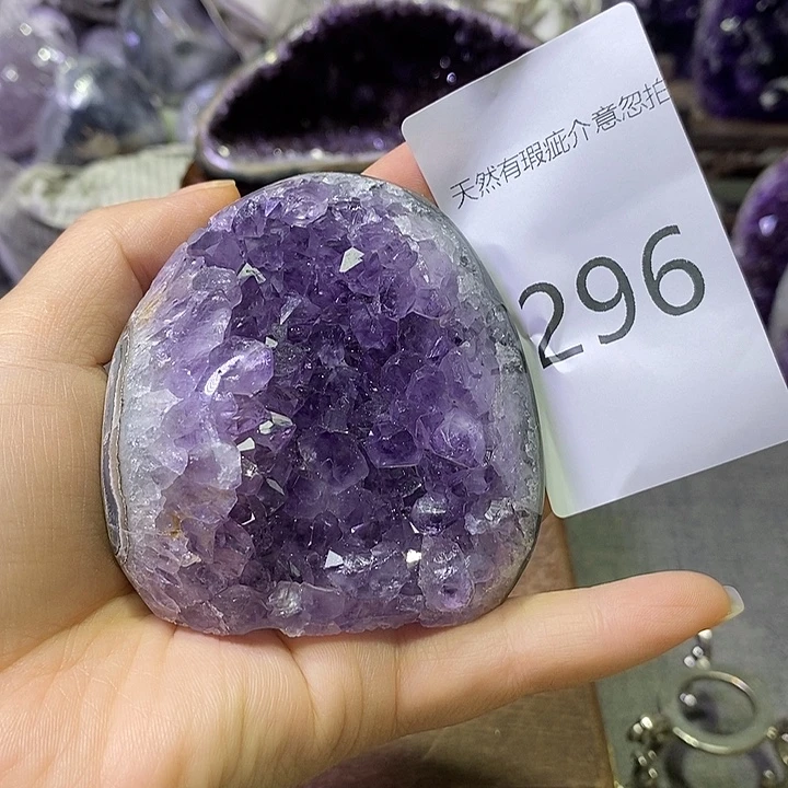 珠宝半成品紫晶未镶嵌