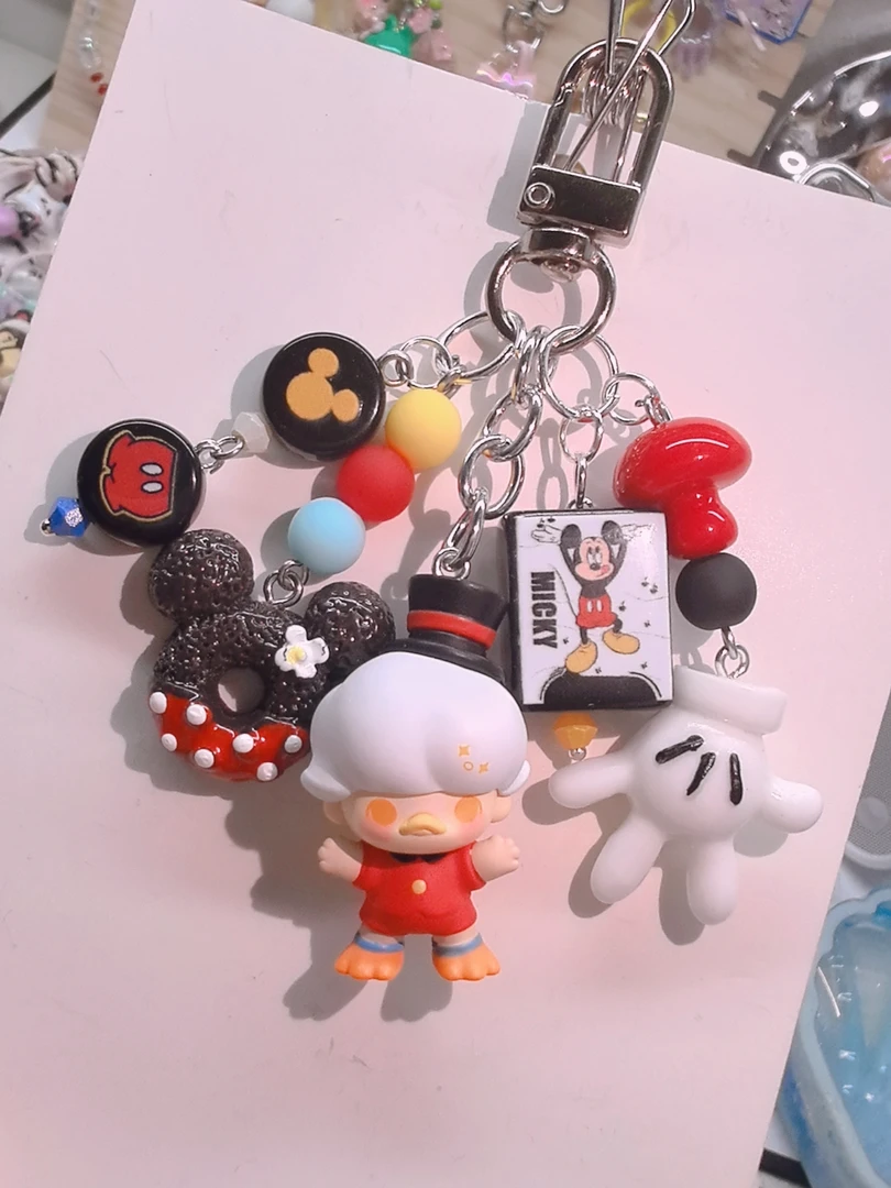 成品-dimoo迪士尼系列创意萌粒挂件手机链钥匙扣可作汽车包包装饰