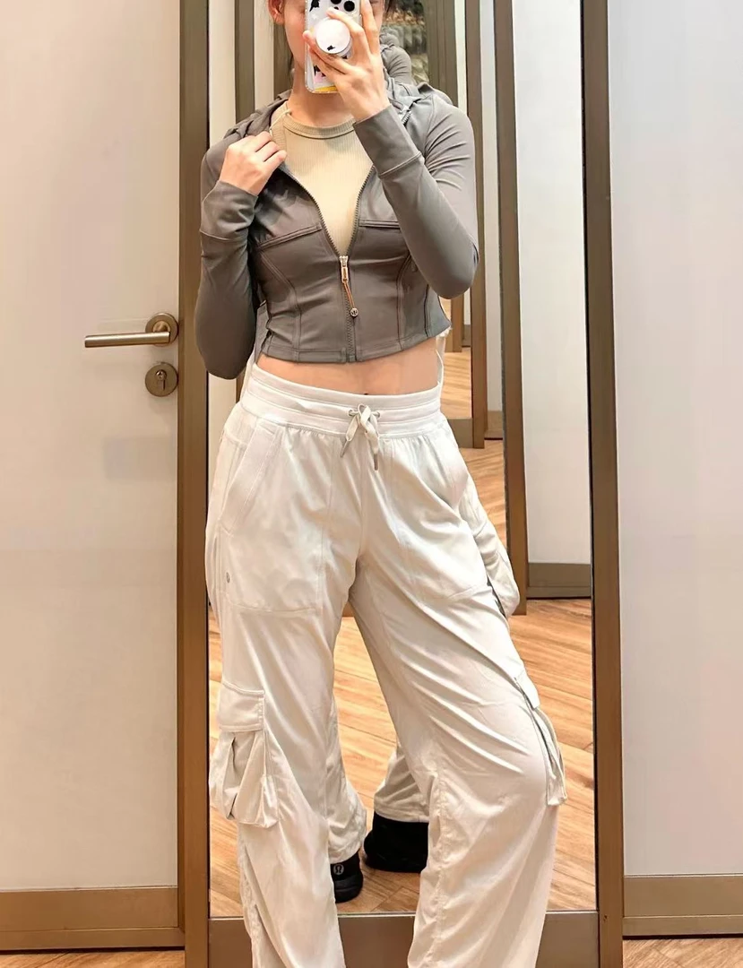 LU家情侣秋冬加绒亲肤松弛感保暖百搭工装裤#3D立裁保暖加绒休闲