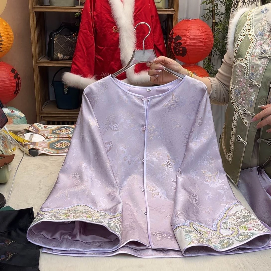 刺绣四季款太太服成衣胸围106