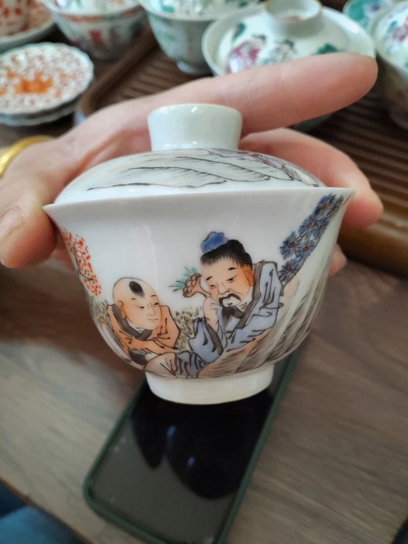 纯手工手绘小茶碗