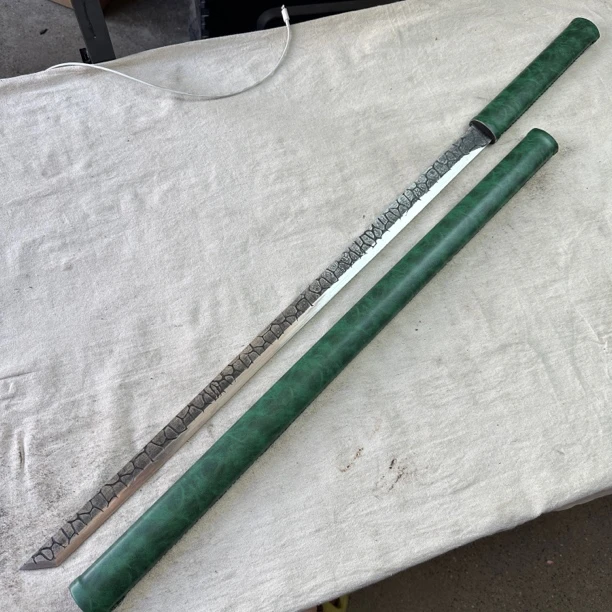 2159 龙泉昊天宝剑高猛钢唐横刀包皮鞘未开刃