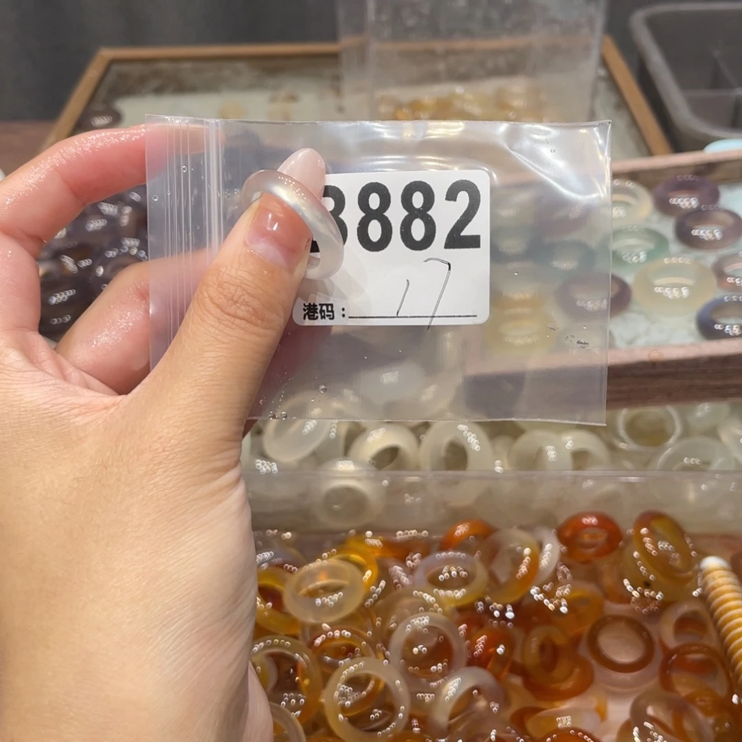 玛瑙/玉髓未镶嵌戒指882