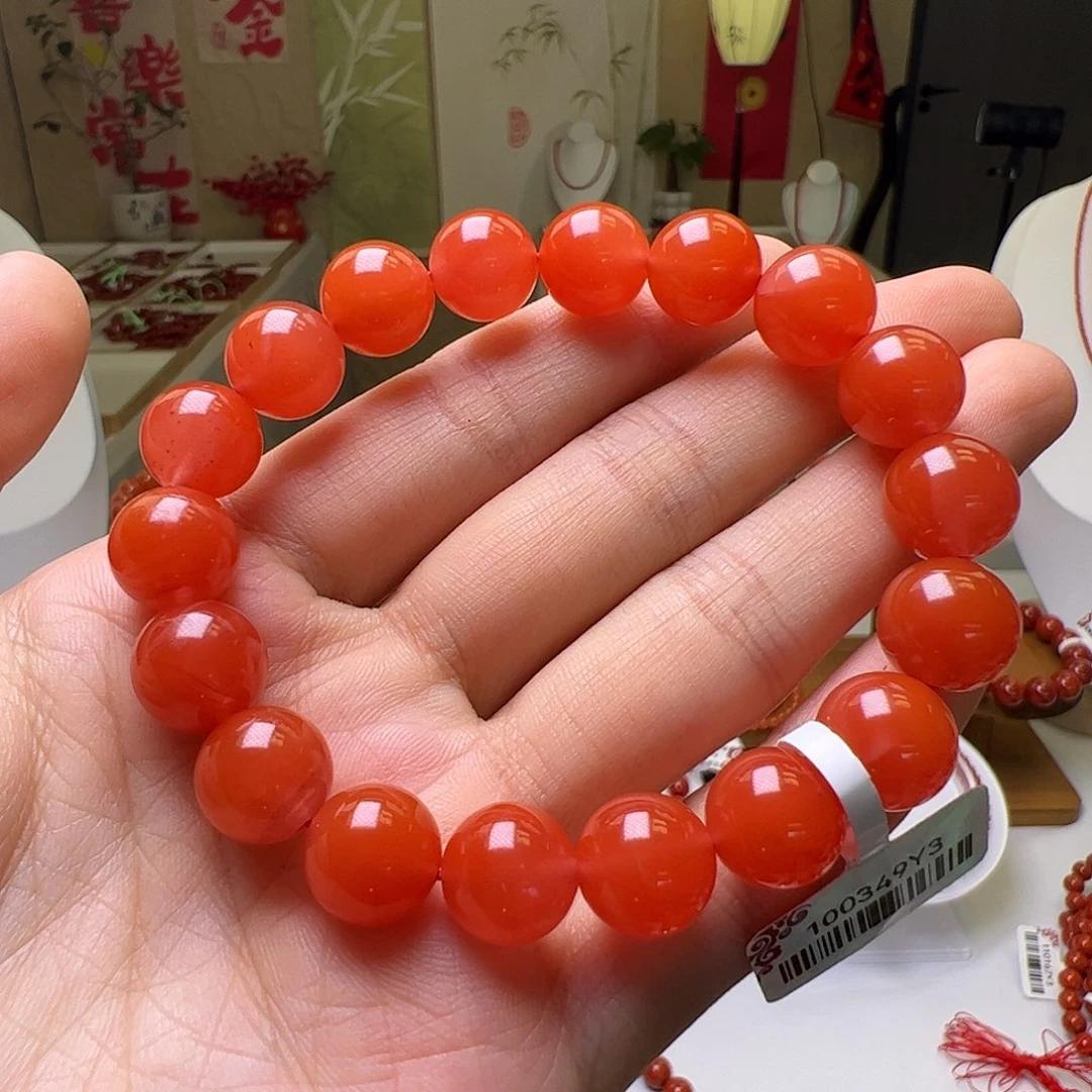 南红玛瑙未镶嵌瓦西冰红11m