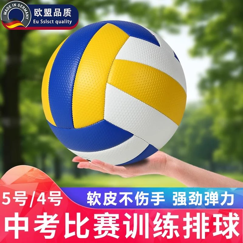 德国品质排球中考学生专用比赛训练学生5号4初中生标准软式排球