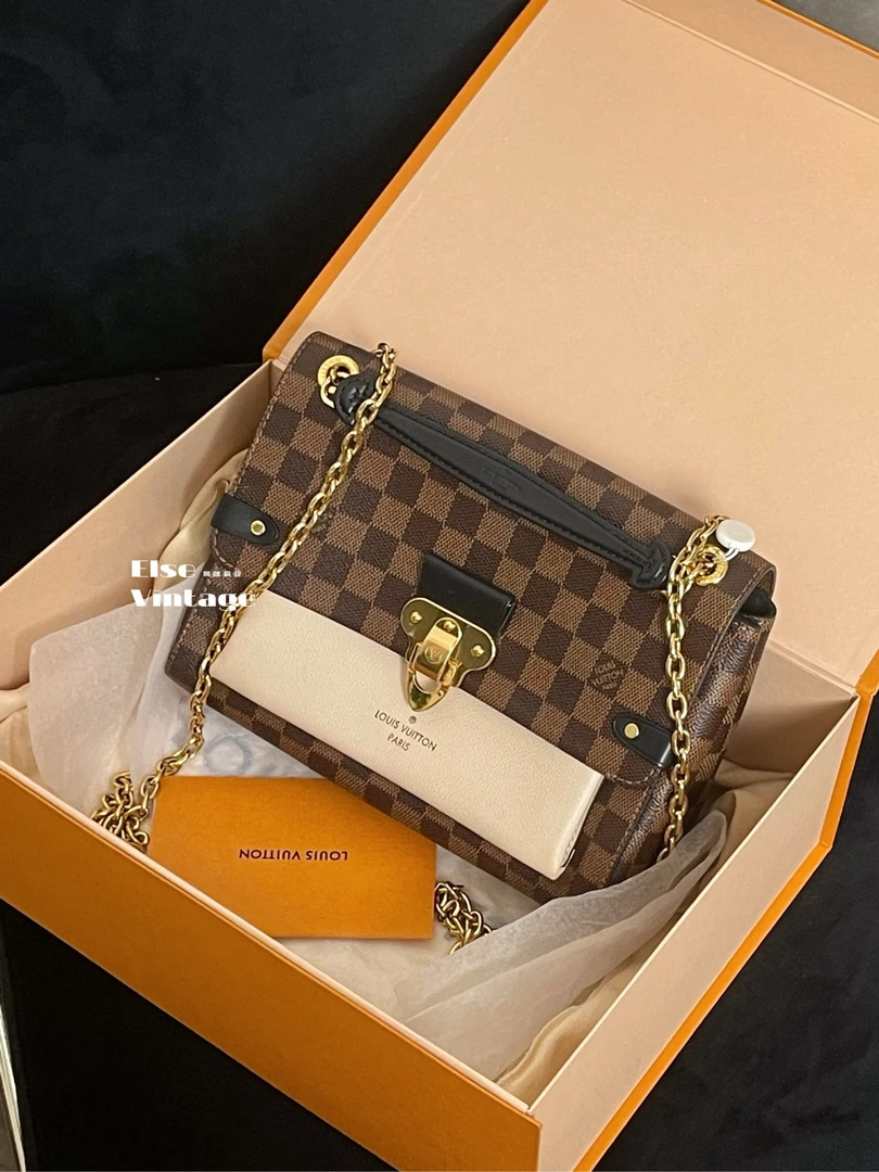 99新 LouisVuitton/路易威登 LV vavin棋盘单肩包 大全套