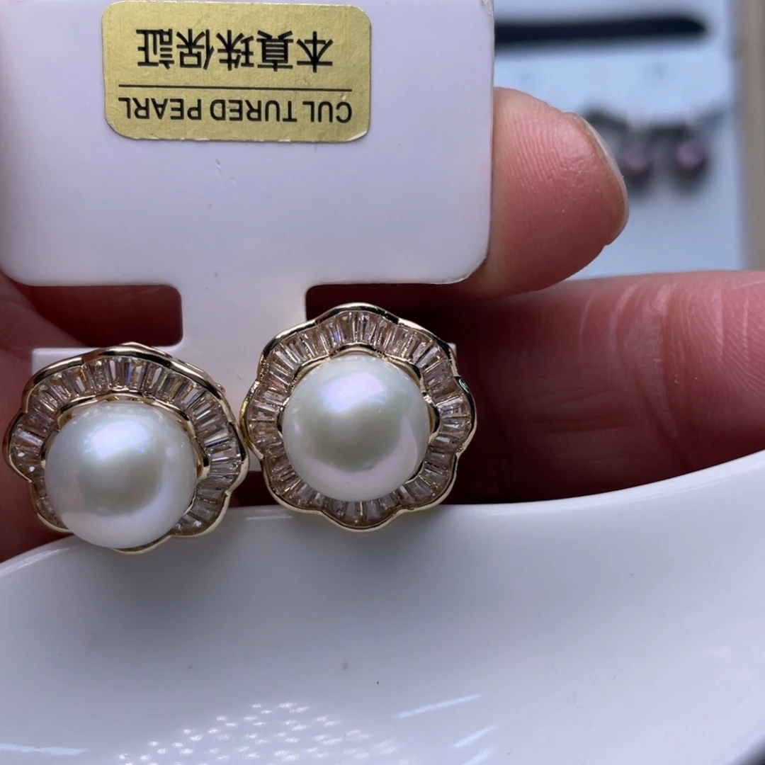 耳饰未镶嵌淡水珍珠