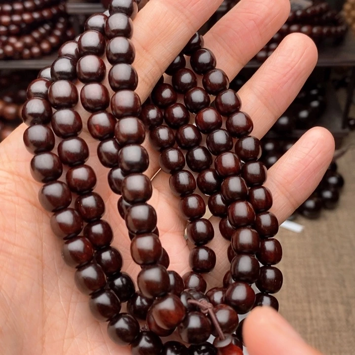 檀香紫檀（小叶紫檀）手串/手链88老形黑珍珠*108