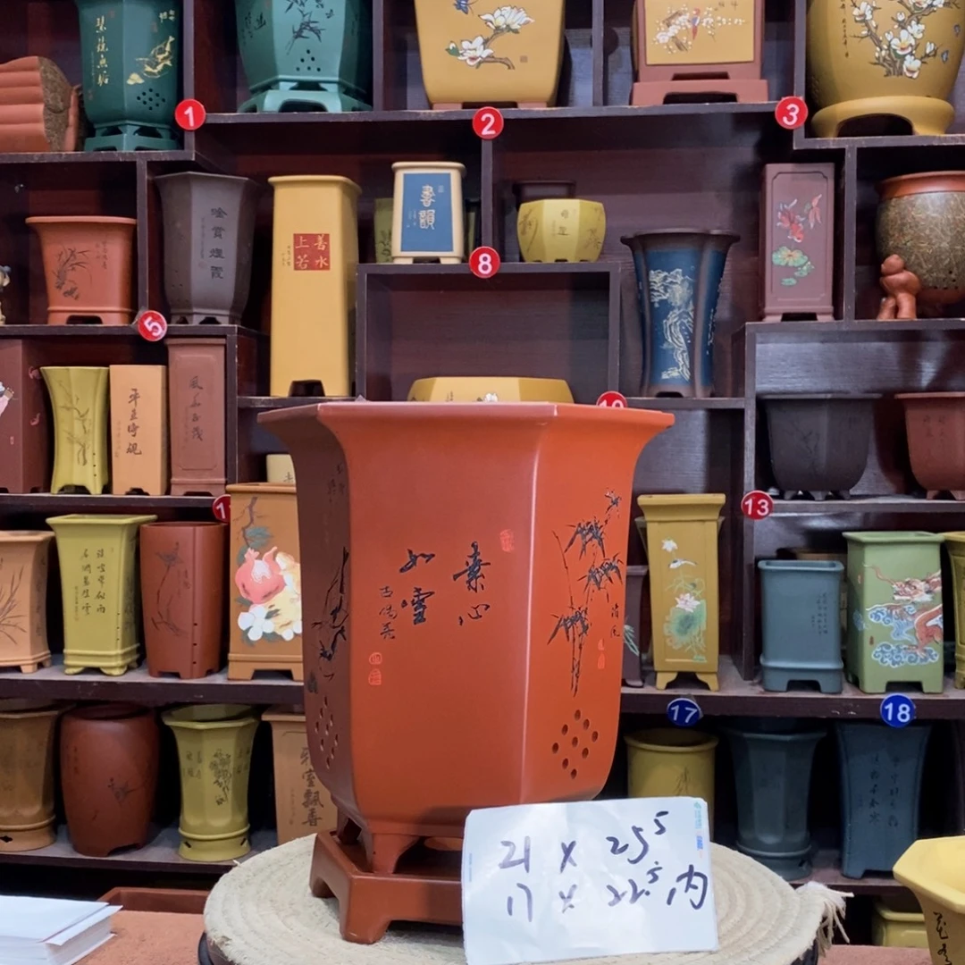 紫砂艺术紫砂花盆