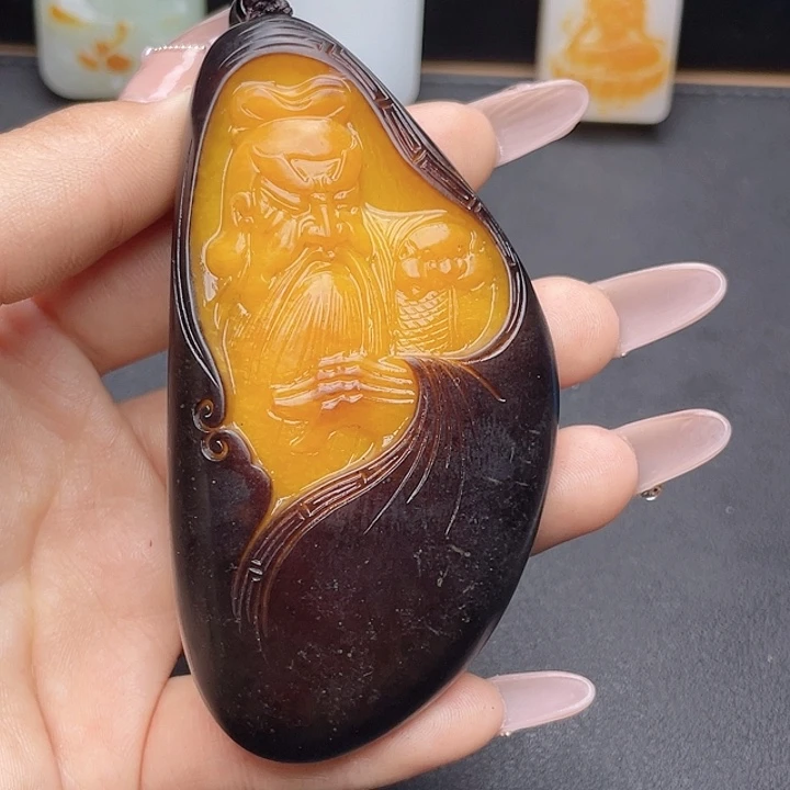 和田玉挂件未镶嵌静****3T