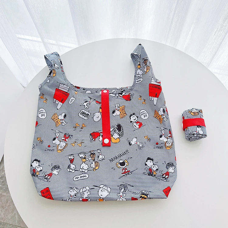 新款加厚版日本卡通轻便折叠购物袋小号 09387