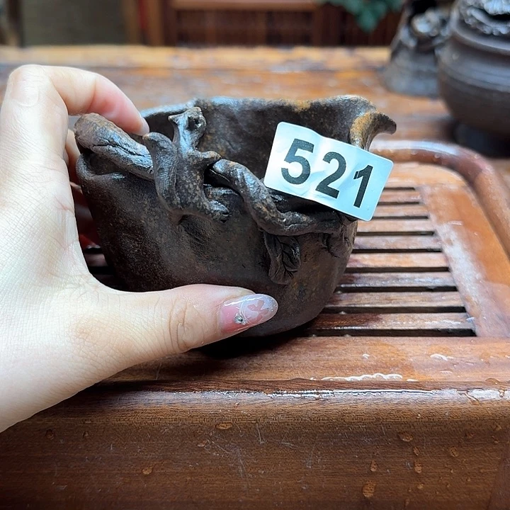 纯手工制作粗陶茶具