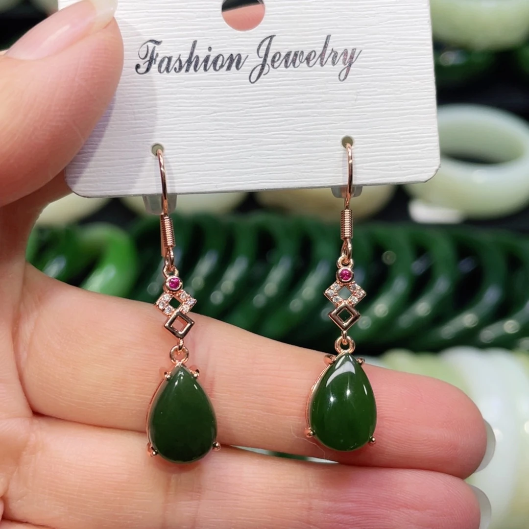 未镶嵌和田玉耳饰