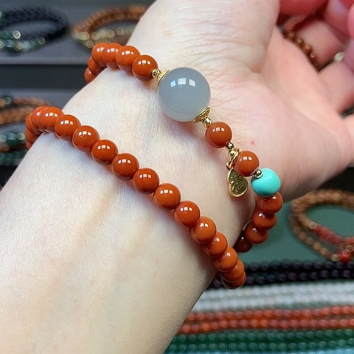 南红玛瑙未镶嵌手链