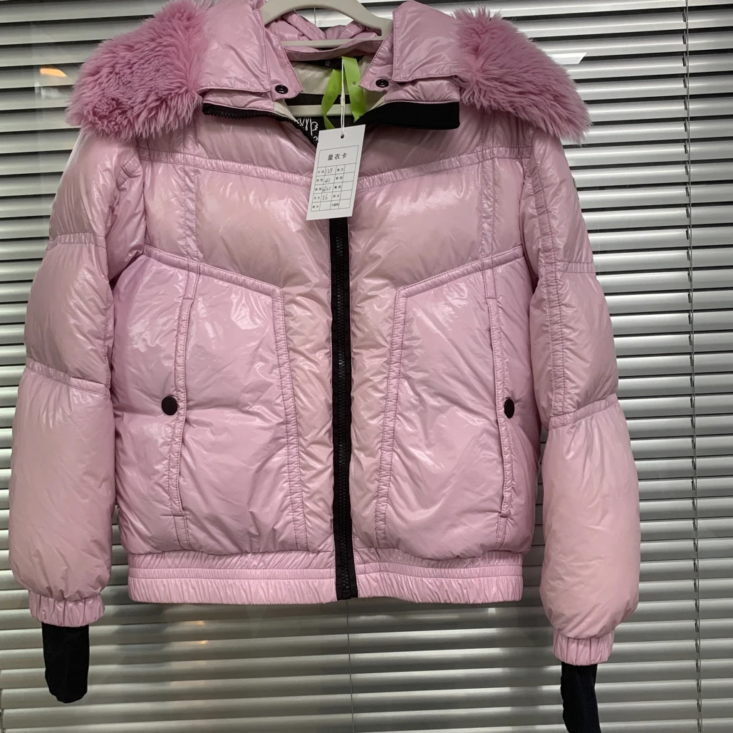99新 MONCLER 粉色羽绒服/12Y/C01177