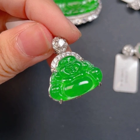 【闪购商品】颈饰银S925镶嵌翡翠翡翠
