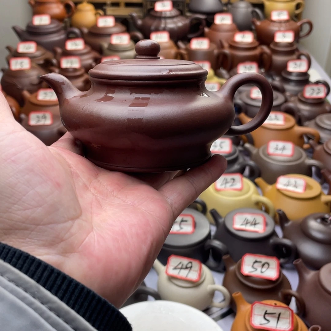 骑****紫砂茶壶宜兴紫砂半手工