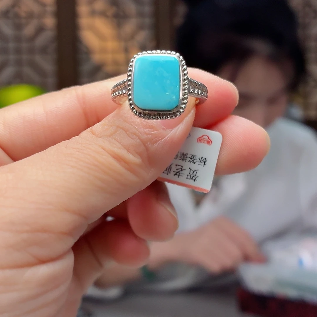 银S925镶嵌绿松石珠宝奇石