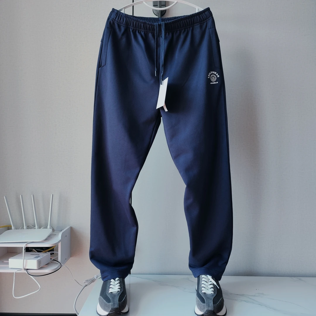 复古运动针织长裤男款直筒跑步休闲裤舒适运动裤子百搭春秋卫裤潮