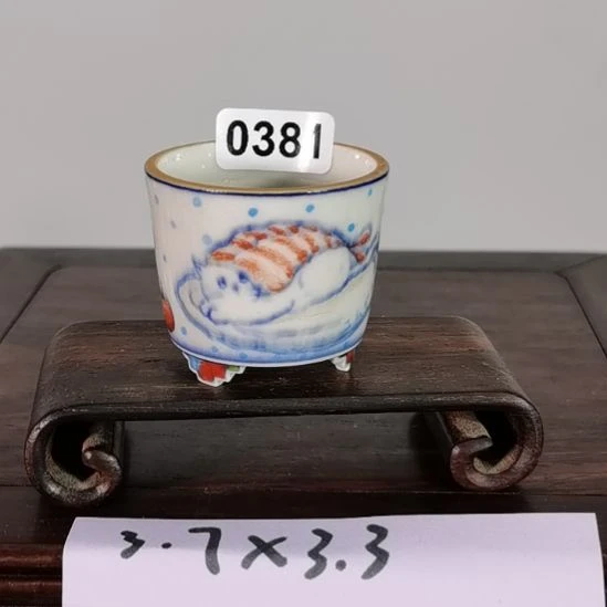 陶手工手绘大德堂釉盆
