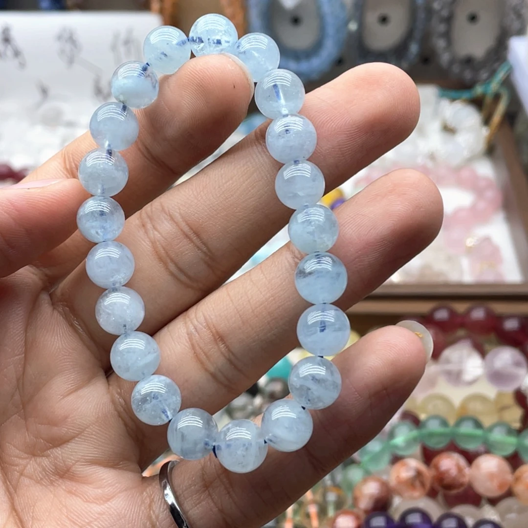 烟晶未镶嵌手链9咪蓝天白云